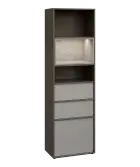 ERE V643 kancelářská skříň, 3-zásuvková/3 niky, 2000x600x400, metalická